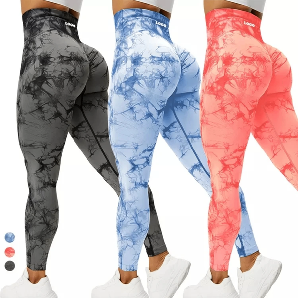 Leggings de sport marbrés femme