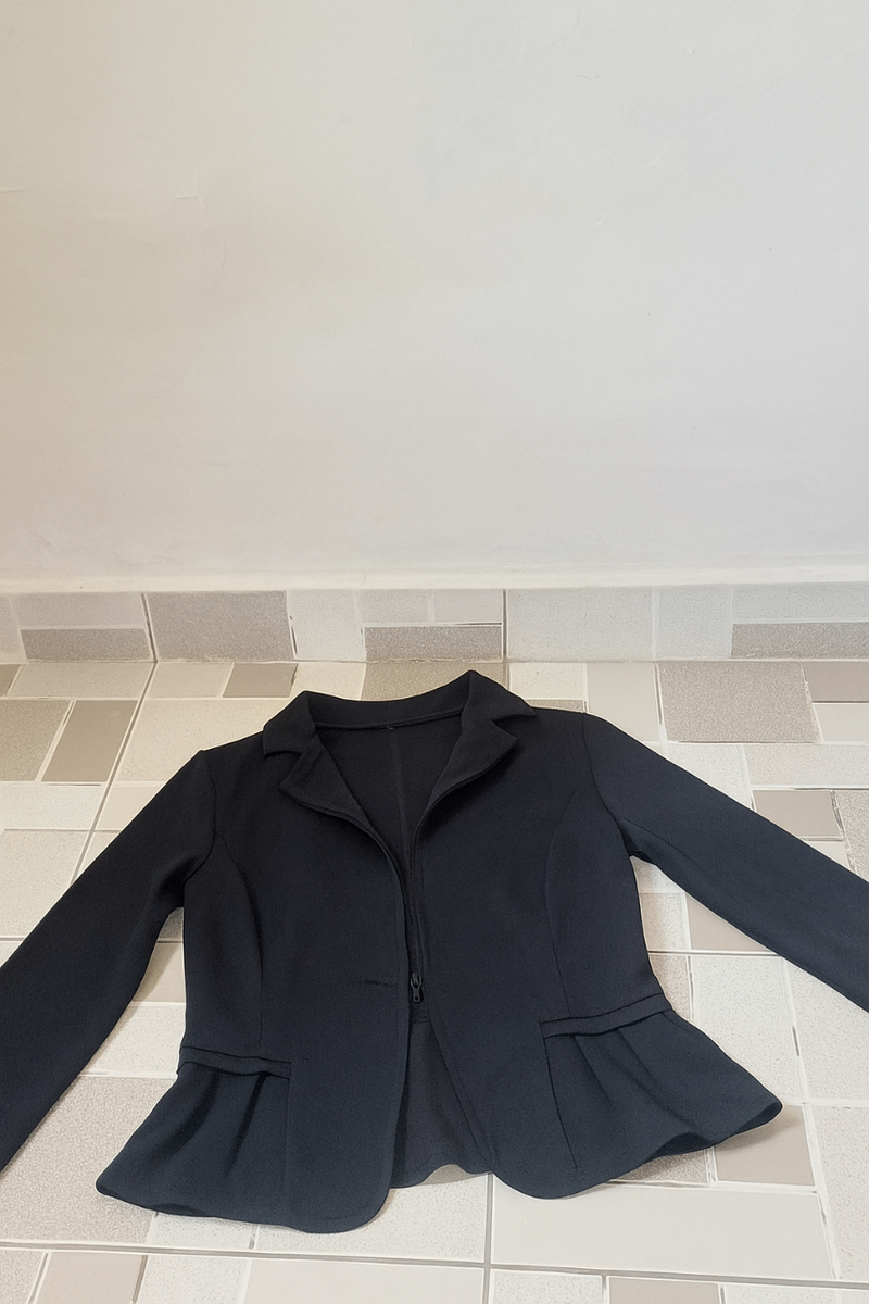 Blazer élégant noir femme