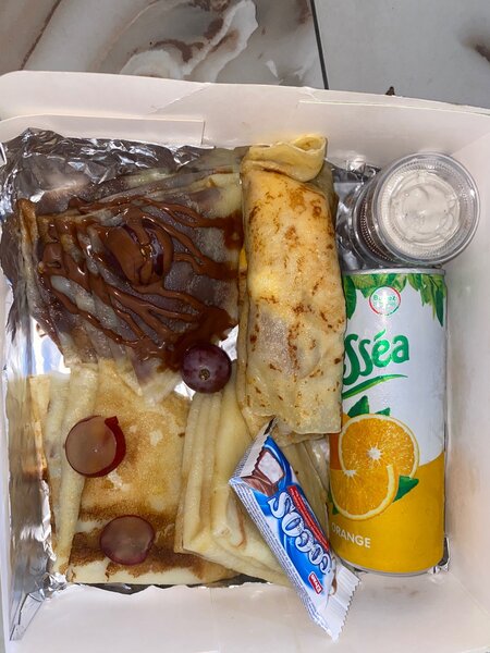 Box de crêpe au chocolat