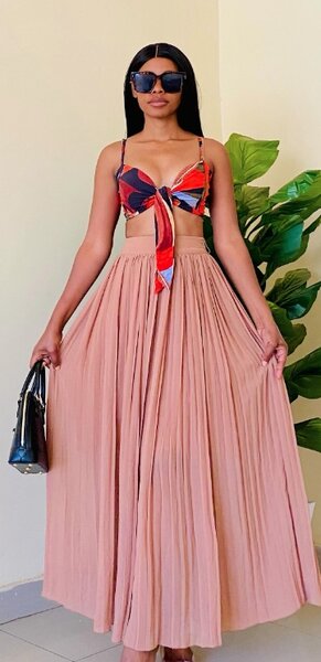 Set top and skirt