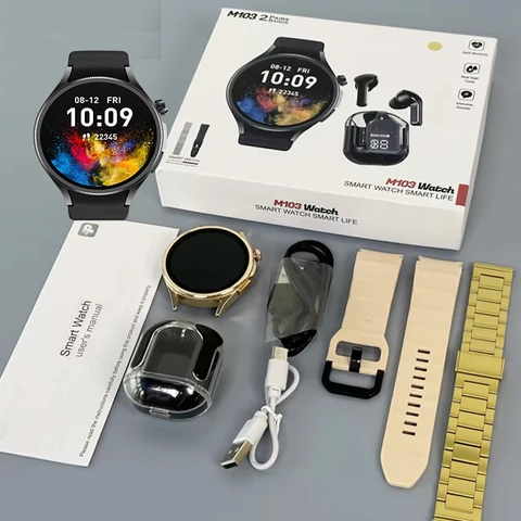 Montre connectée plus écouteurs