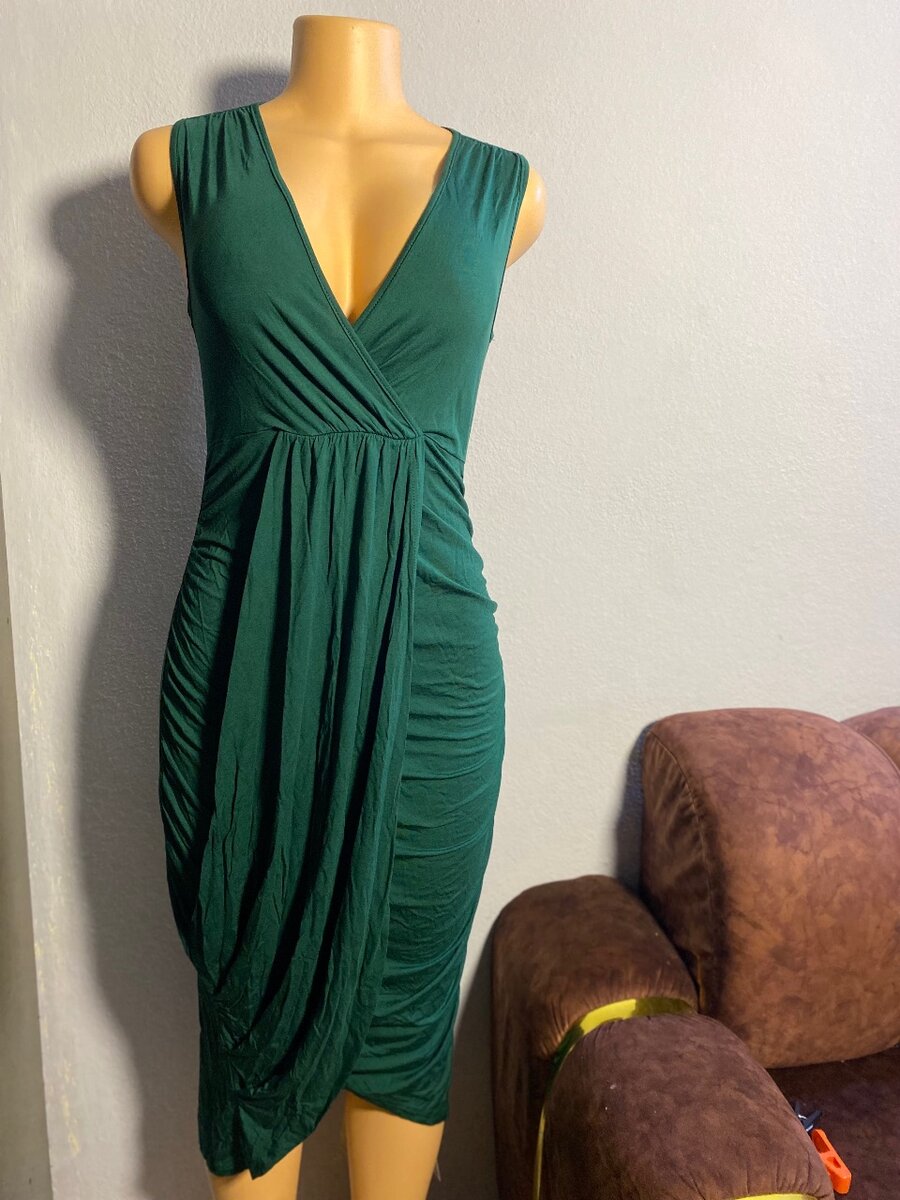 Robe émeraude élégante