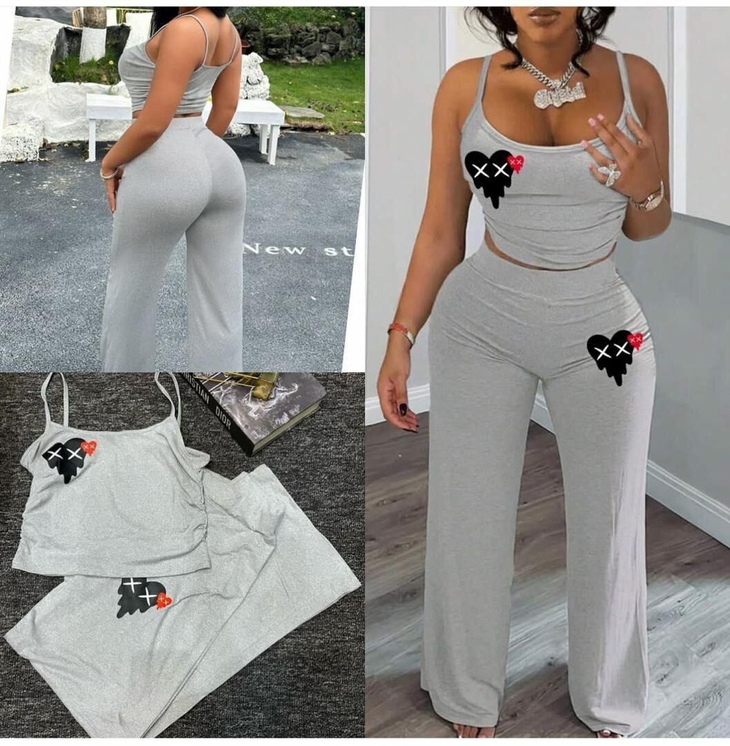 Ensemble Décontracté Femme Gris