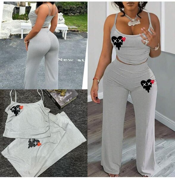 Ensemble Décontracté Femme Gris