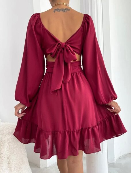 Wine dress