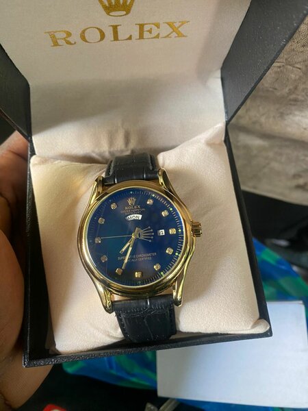 Rolex leather watch