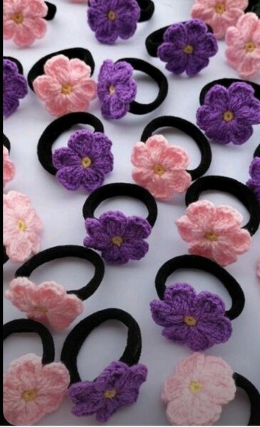 Elastiques à cheveux fleurs
