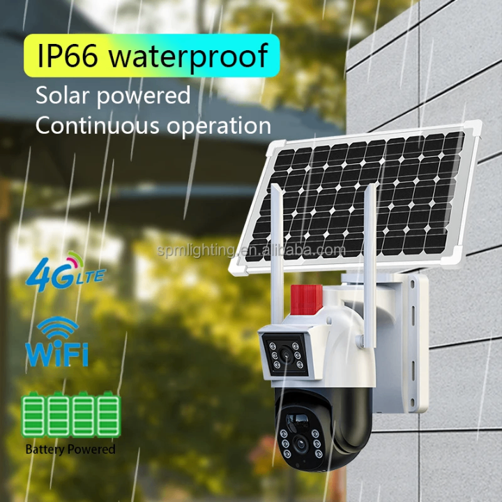 Caméra de sécurité solaire étanche