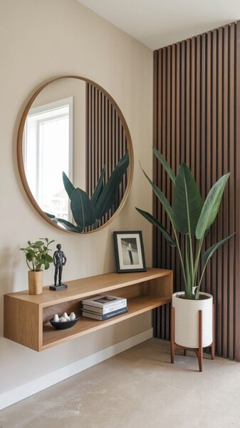 Ensemble de meubles modernes en bois