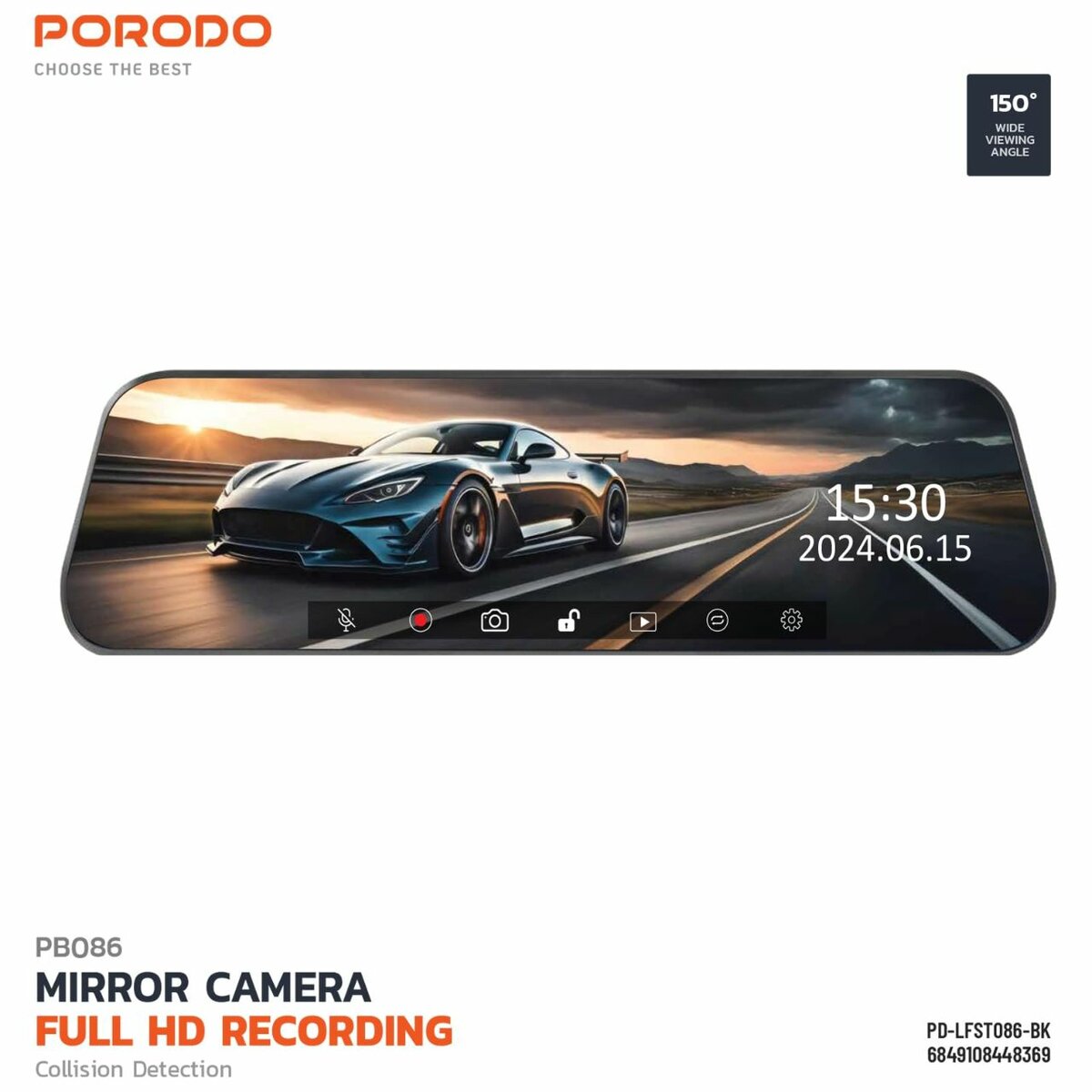 Caméra Rétroviseur Full HD