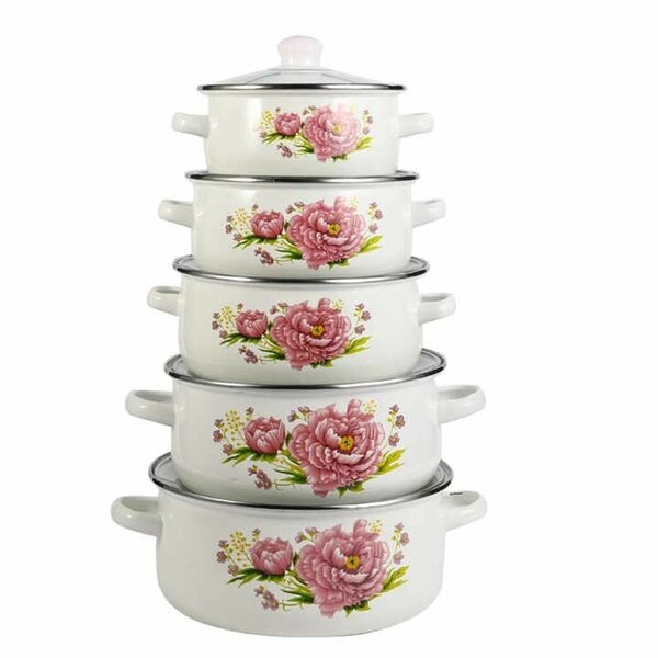 1*5 Enamel Serving Pots 