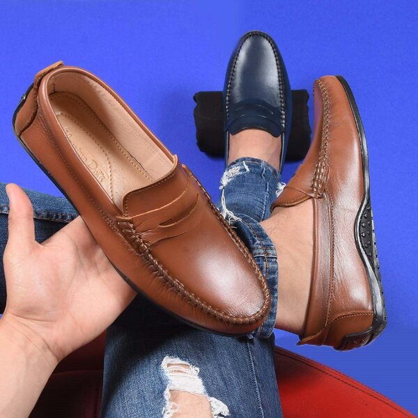 Mocassins en cuir élégants