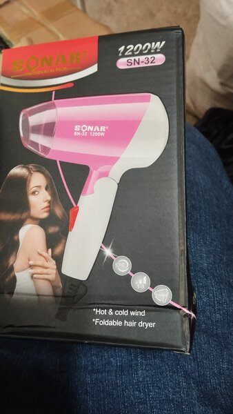 Sèche-cheveux pliable 1200W
