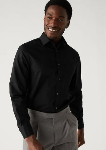 black shirt