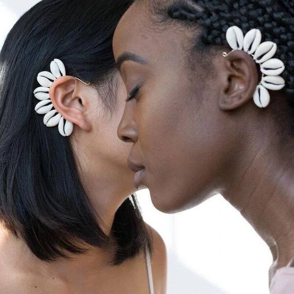 Cowries ear cuffs