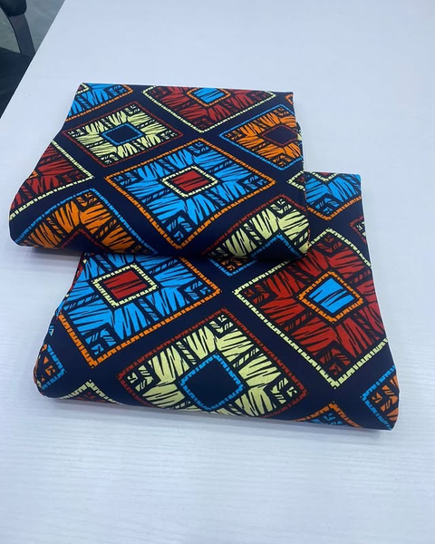 Tissu bleu brun