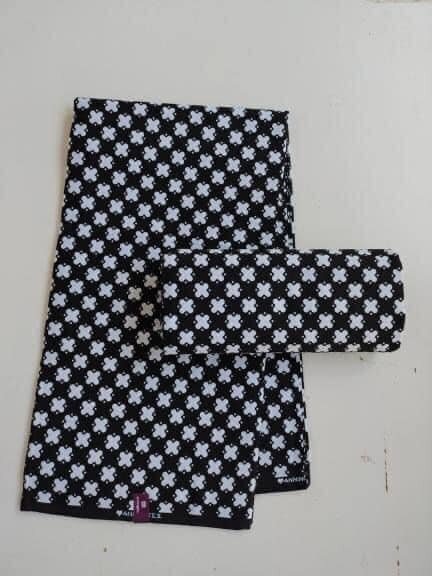 Tissu noir blanc 