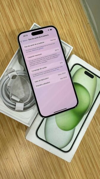 iPhone 15 Neuf 128GB Vert
