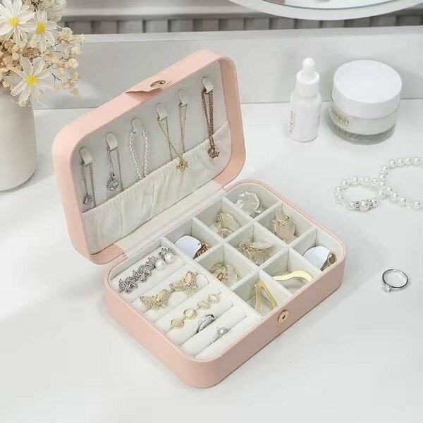 Boîte à Bijoux en Velours Compacte