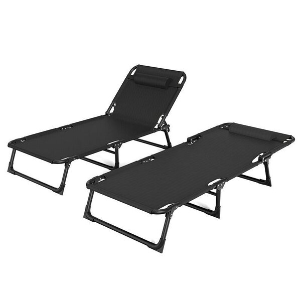 Chaise longue pliable réglable