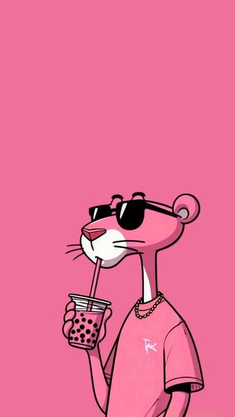 Le chat rose