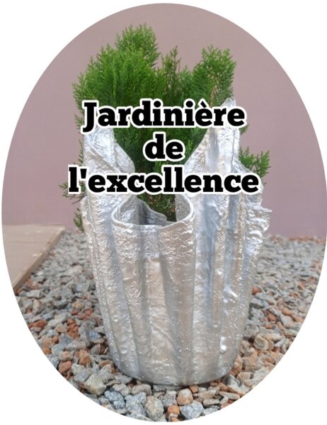 Jardinière en fibroci élégante