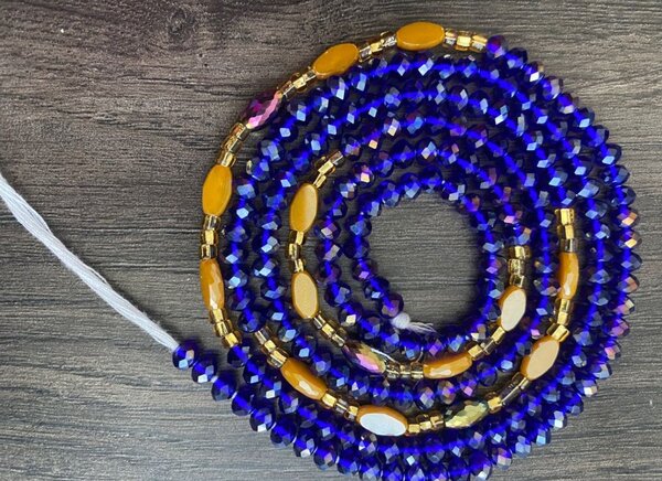 Crystal waist beads