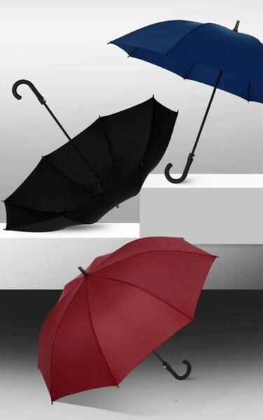 Parapluies à ouverture automatique, coupe-vent, long manche