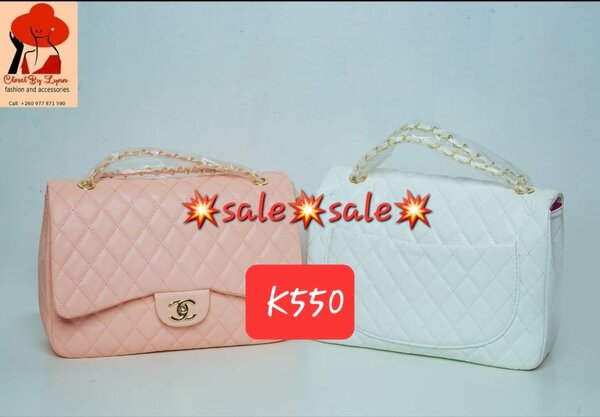 pink and blue bag