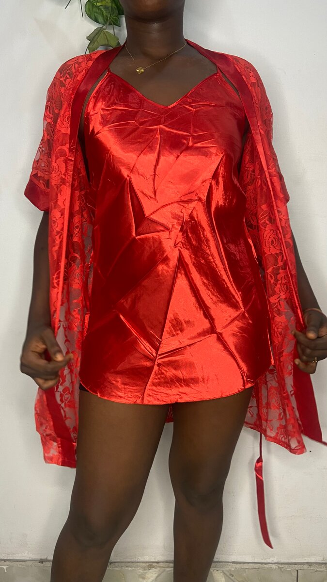 Silky Lace Nightwear Set