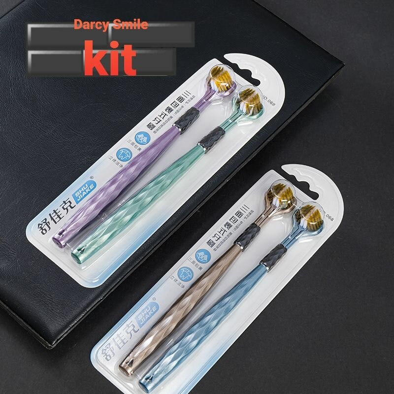 3 sided toothbrush