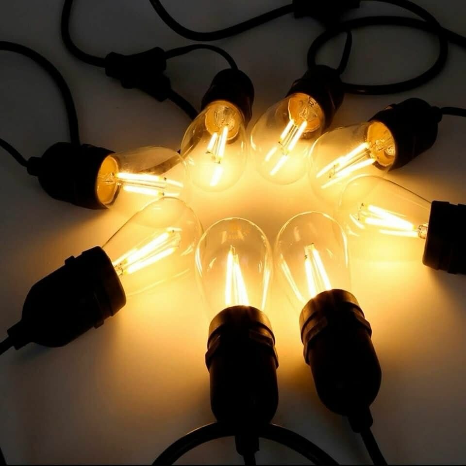 Guirlandes lumineuses LED couleurs or