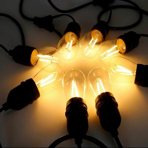 Guirlandes lumineuses LED couleurs or
