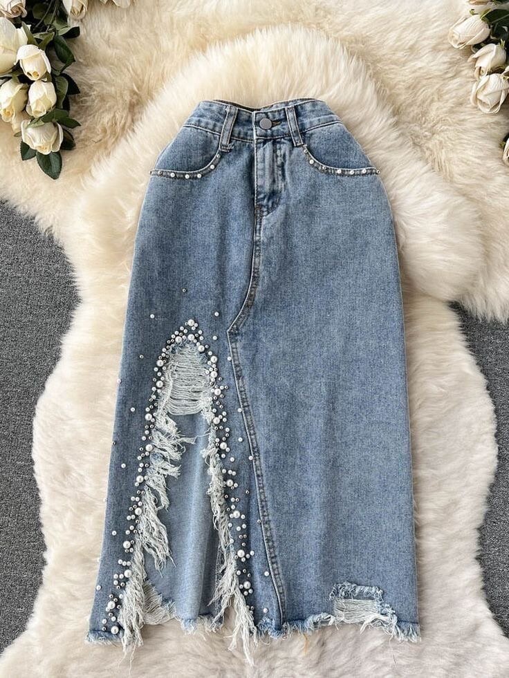 Domin jeans skirt for ladies