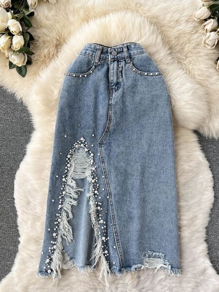 Domin jeans skirt for ladies