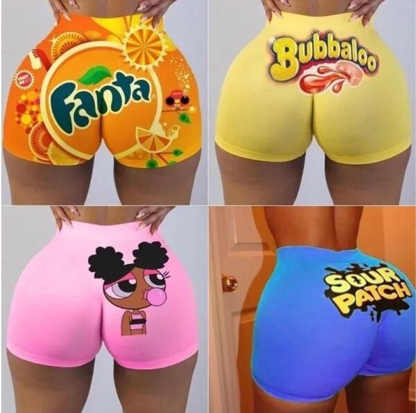 4 Pieces Of Ladies Biker Underwear Set- Multicolour