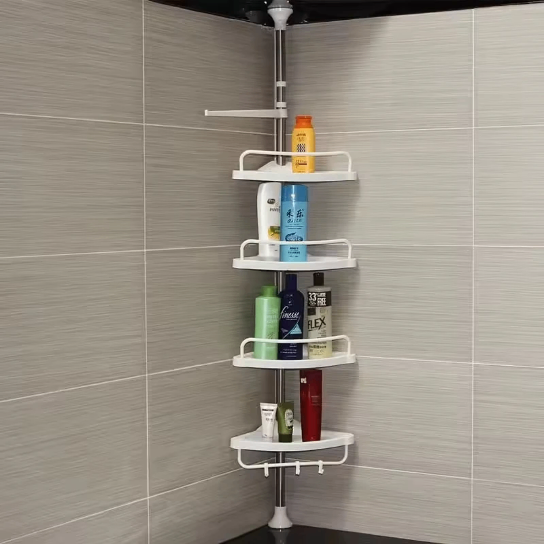 Étagère d'angle de douche extensible