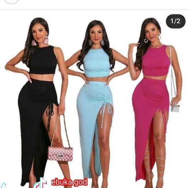 Robe Deux Pièces Élégante Femme