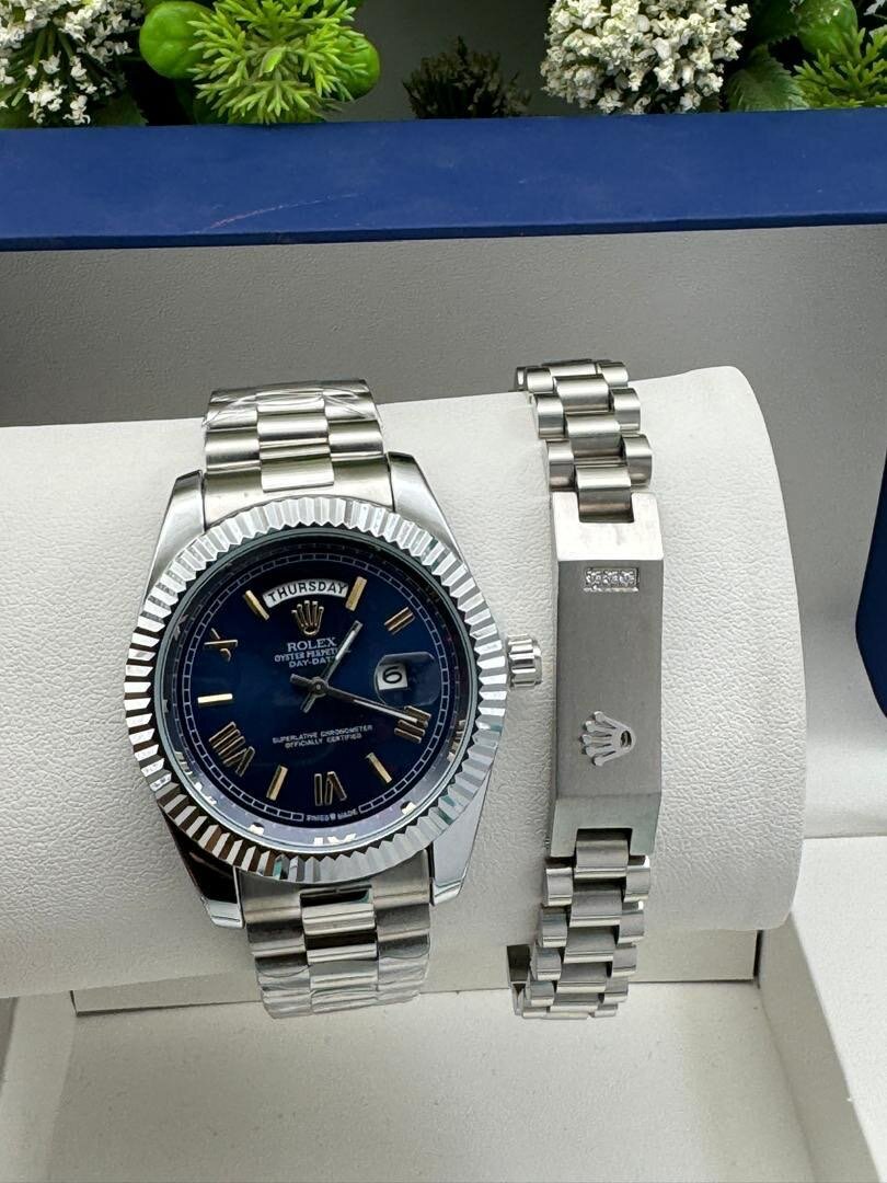 Rolex watch with bracelet