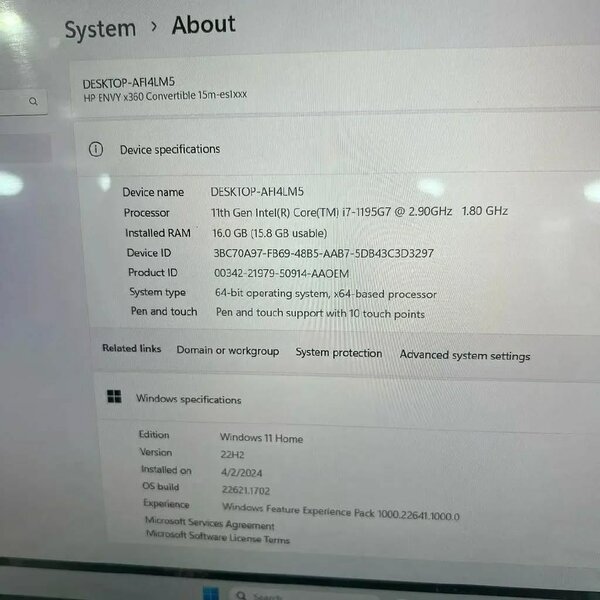 HP laptop