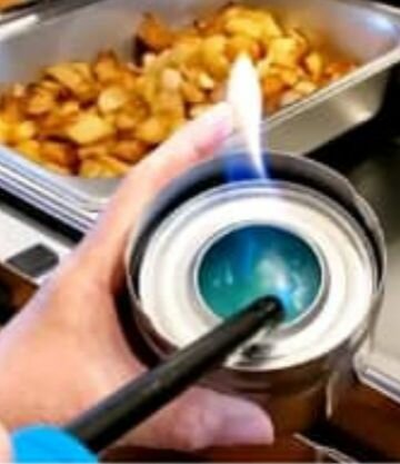 Gel combustible chafing dish