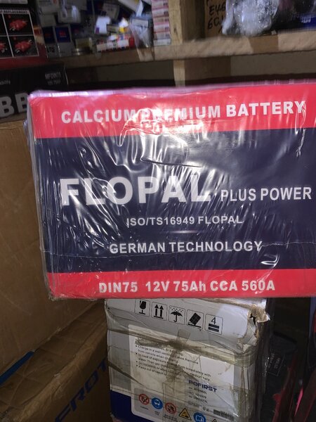 Batterie Calcium FLOPAL 75Ah