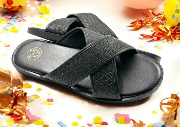 Leather slippers