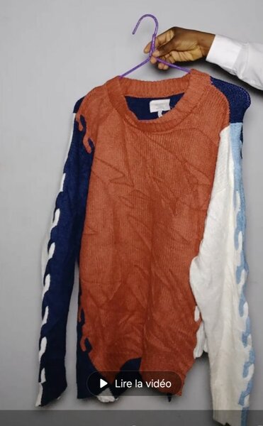 Pull en maille coloré tendance