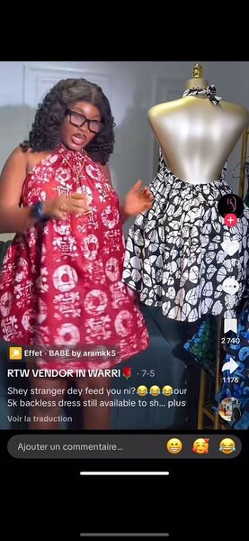 Robe en Wax Évasée