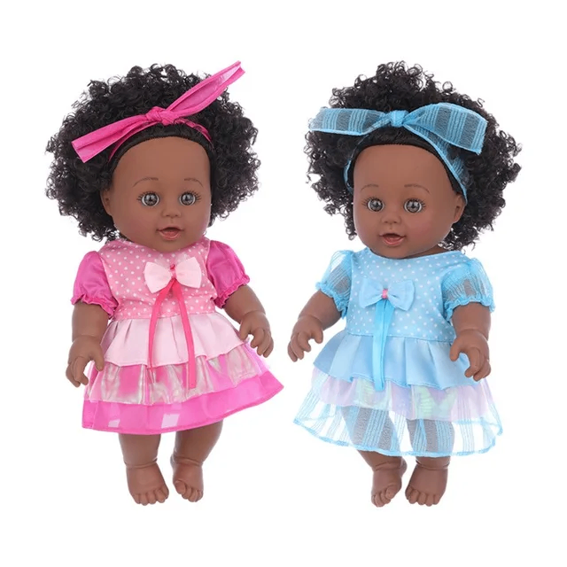 Lot de 2 poupées africaines de 30cm