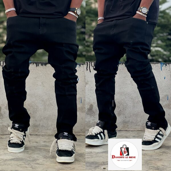 Pantalon jogging noir tendance