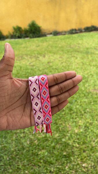 Bracelet tissé bohème coloré