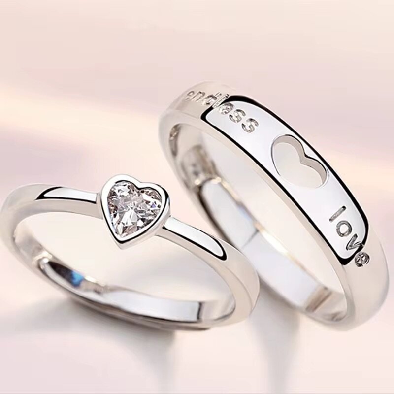 2 Bague Couple "Amour Éternel"