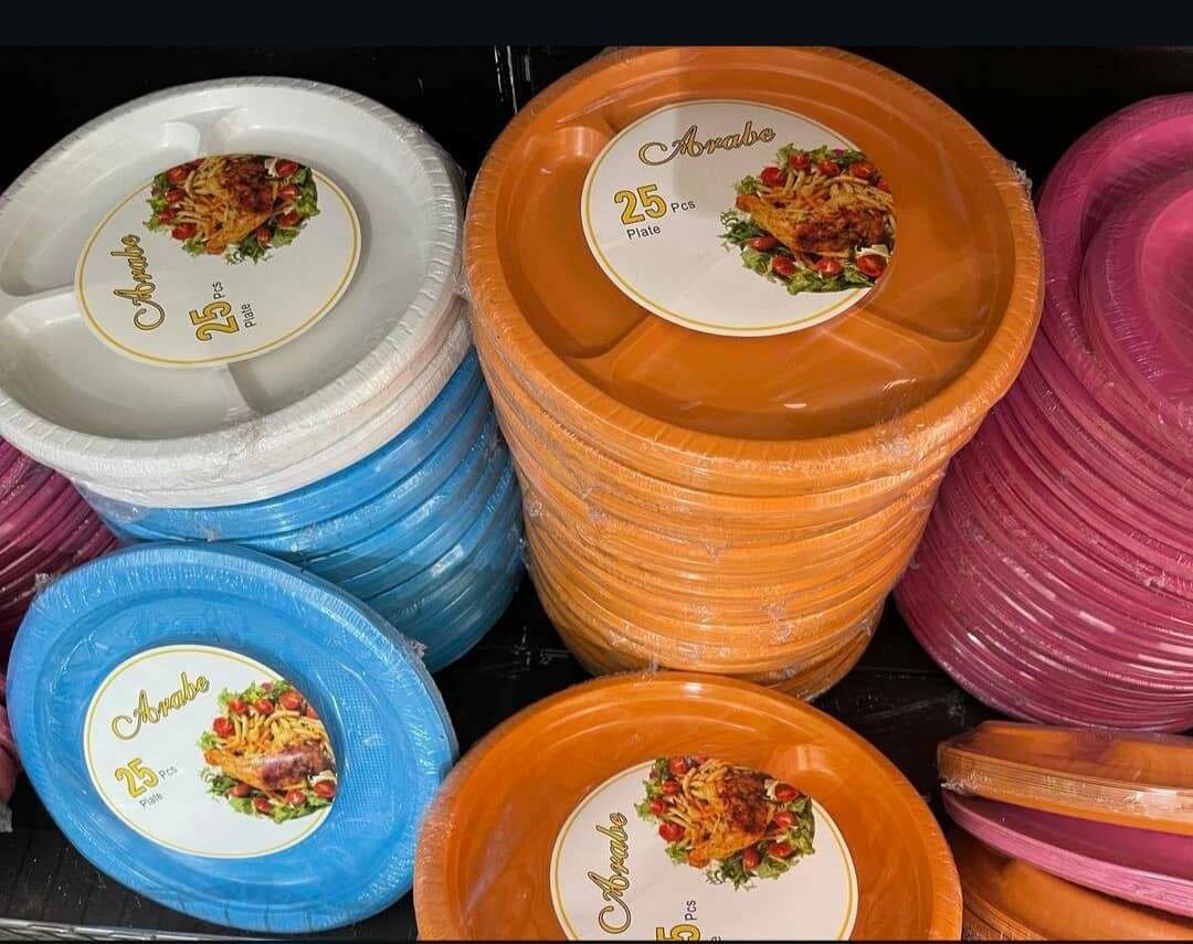 3 compartments plate